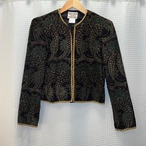 Maggy London crop blazer size 4